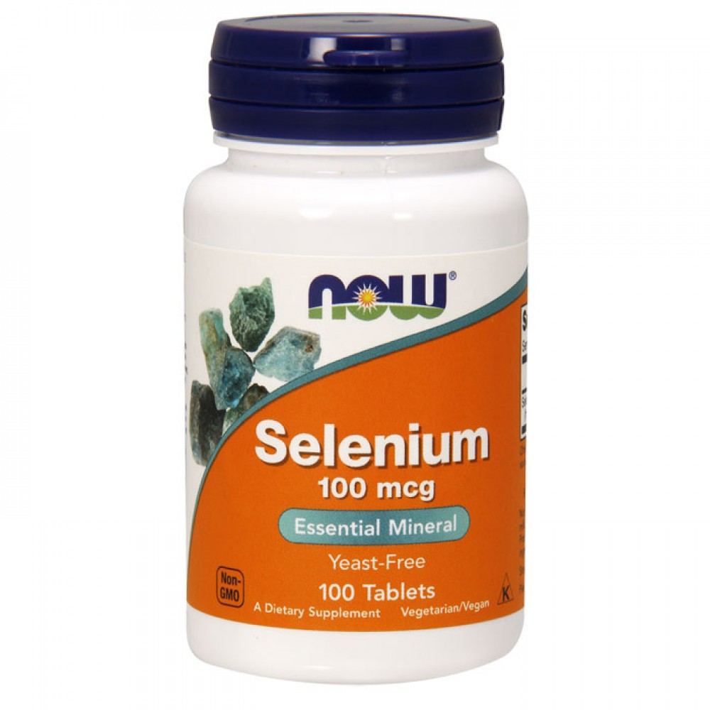 Selenium 100mcg 100 ταμπλέτες - Now / Σελήνιο - Μέταλλα