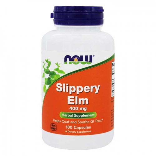 Slippery Elm 400mg 100 caps - Now Foods Slippery Elm 400mg 100 caps - Now Foods