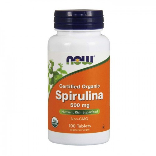 Spirulina 500mg 100 ταμπλέτες - Now / Σπιρουλίνα Spirulina 500mg 100 ταμπλέτες - Now / Σπιρουλίνα