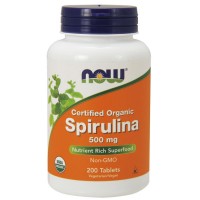 Spirulina 500mg 200 ταμπλέτες - Now / Σπιρουλίνα