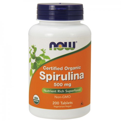 Spirulina 500mg 200 ταμπλέτες - Now / Σπιρουλίνα Spirulina 500mg 200 ταμπλέτες - Now / Σπιρουλίνα