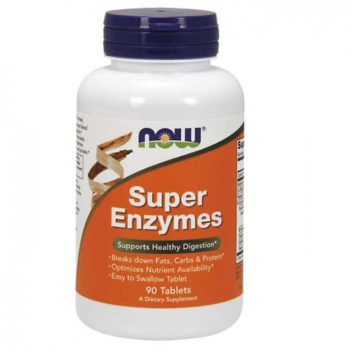 Super Enzymes - 90 tablets - Now / Ένζυμα