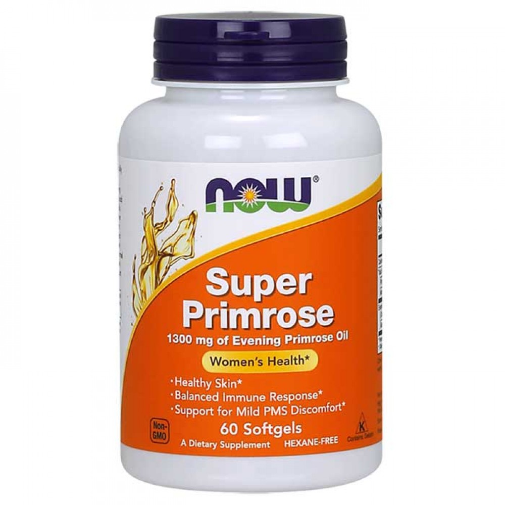 Super Primrose,1300mg 60 softgels  - Now Foods