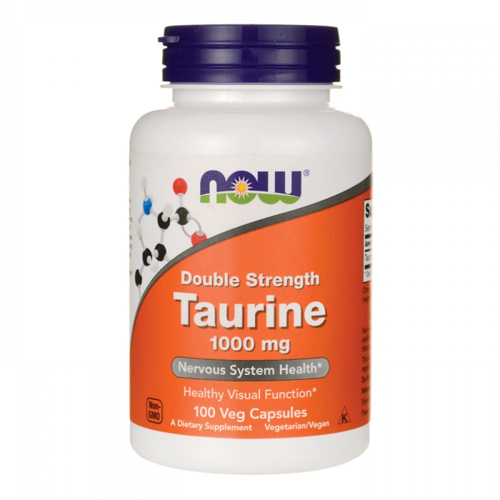 Taurine 1000 mg - 100 vcaps NOW Foods / Αμινοξέα