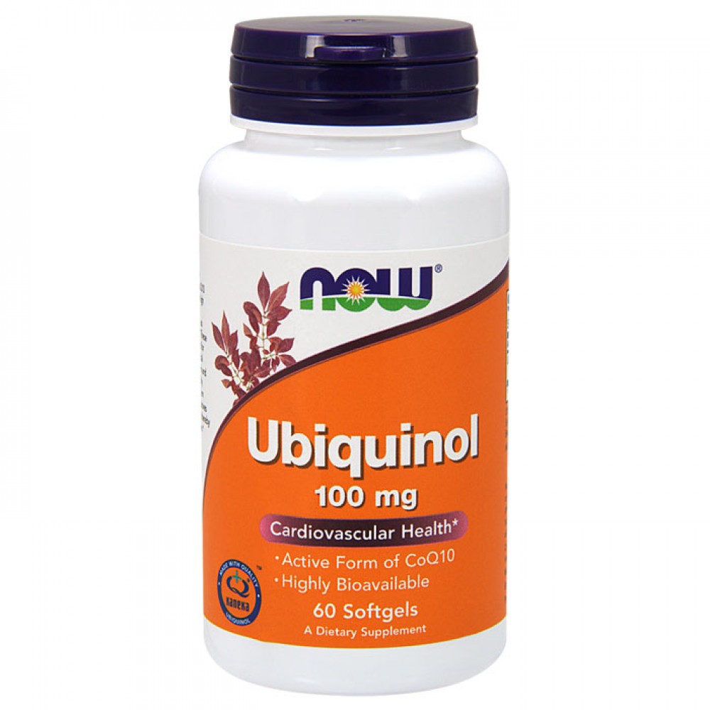 Ubiquinol 100mg - 60 softgels NOW Foods / Ένζυμα CoQ10