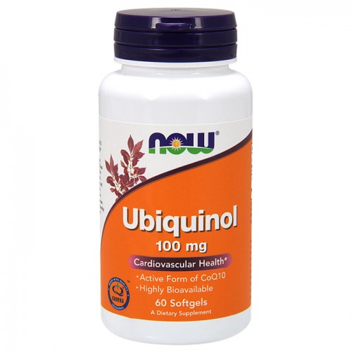 Ubiquinol 100mg - 60 softgels NOW Foods / Ένζυμα CoQ10 Ubiquinol 100mg - 60 softgels NOW Foods / Ένζυμα CoQ10