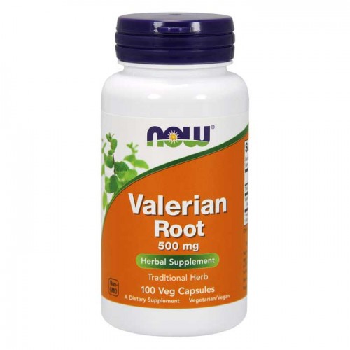 Valerian Root 500mg 100 φυτοκάψουλες για Άγχος Στρες Αϋπνία - Now / Φυτικά Συμπληρώματα 
