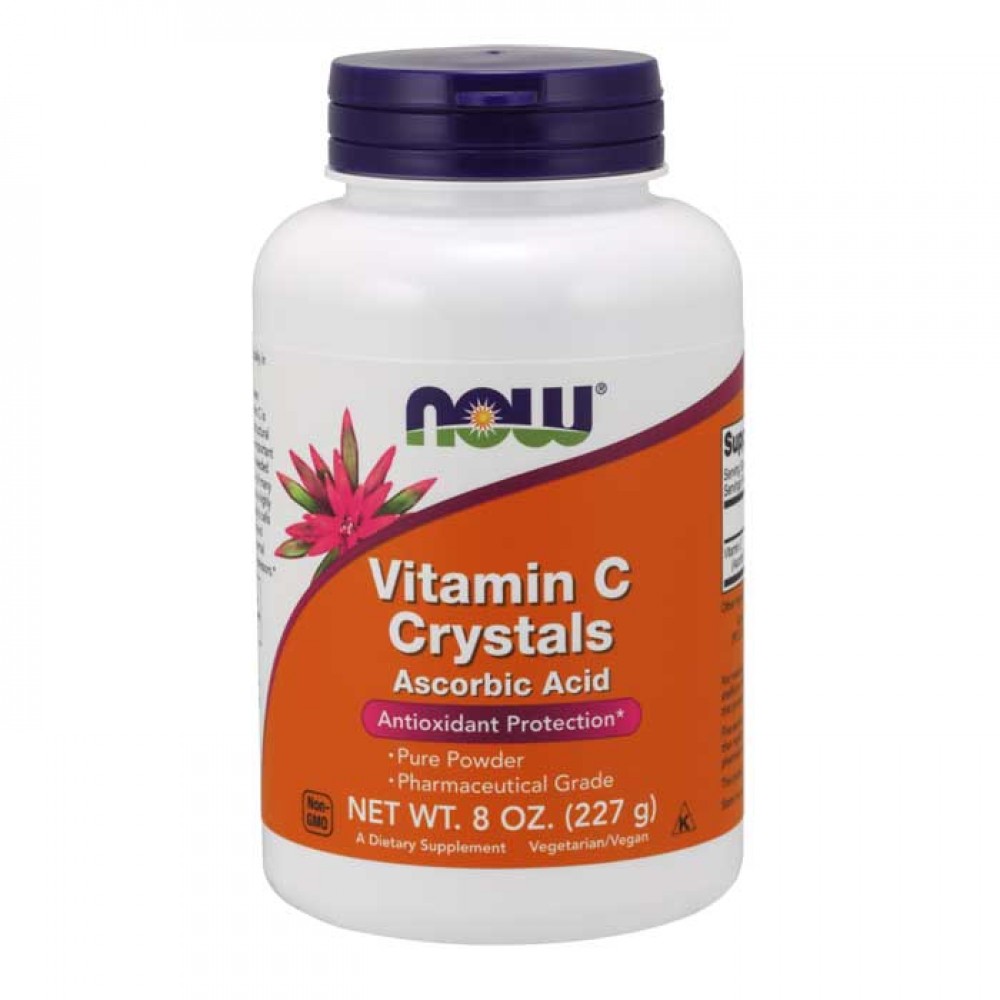 Vitamin C Crystals - 227 grams NOW Foods / Ασκορβικό Οξύ