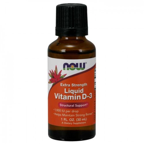 Vitamin D-3 Extra Strength 1000iu Liquid 30 ml - Now Foods / Βιταμίνη D3