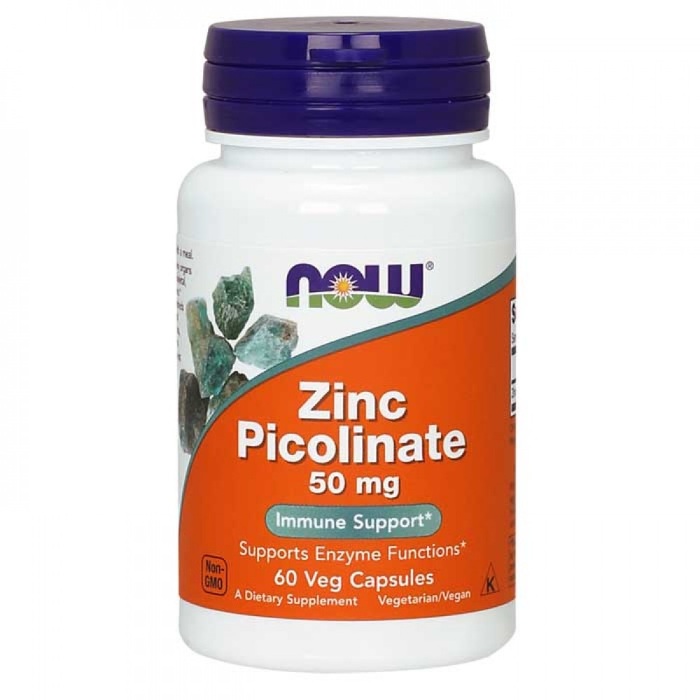 Zinc Picolinate 50mg 60 caps - Now Foods