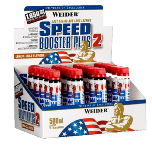 Speed Booster Plus II Weider Global Guarana 20 αμπούλες / Αμινοξέα