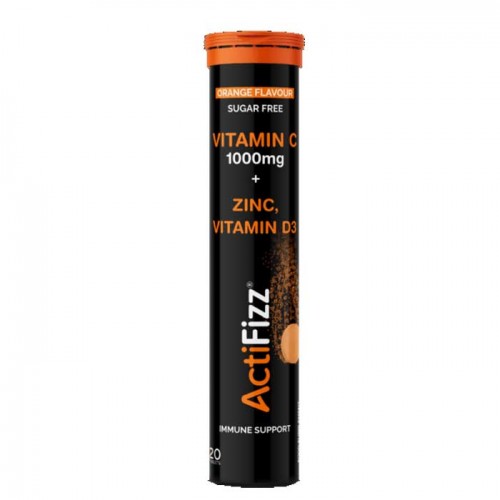 ActiFizz Vitamin C 1000mg with Zinc & Vitamin D 20 tabs Orange - Actihealth ActiFizz Vitamin C 1000mg with Zinc & Vitamin D 20 tabs Orange - Actihealth