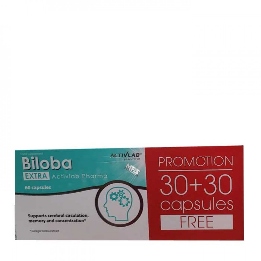 Biloba Extra 60 caps - Activlab Pharma