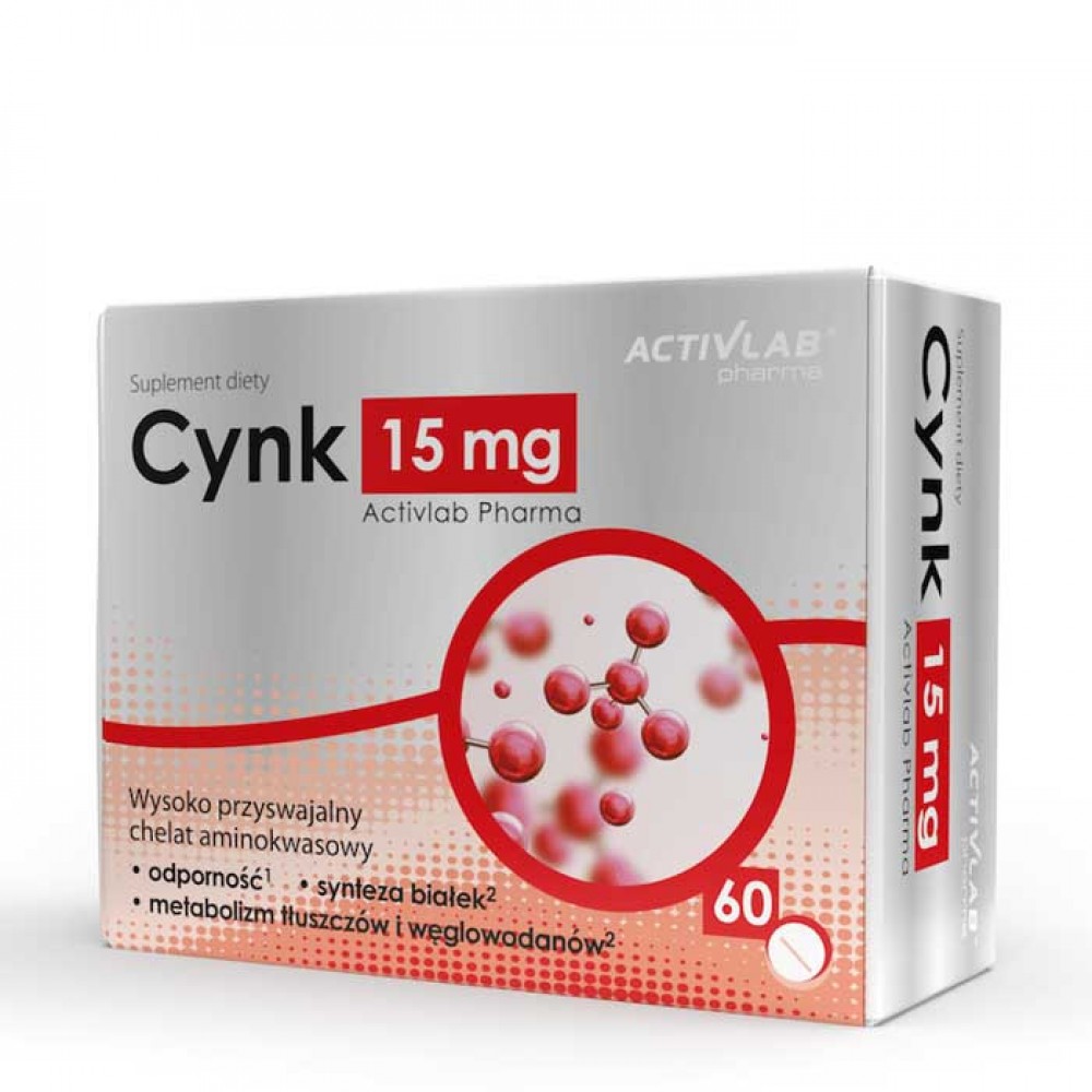 Cynk 15mg 60 tabs - ActivLab / Zinc