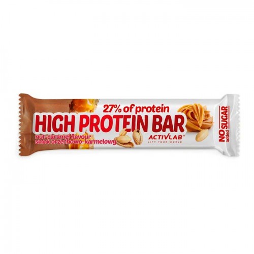 High Protein Bar 27% 49g caramel nut - ActivLab High Protein Bar 27% 49g caramel nut - ActivLab