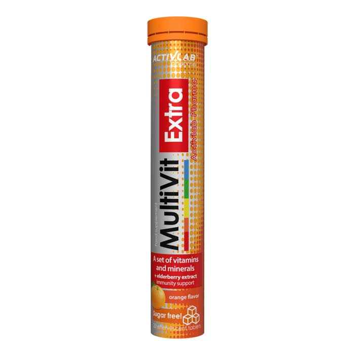 MultiVit Extra 20 tabs αναβράζοντα πορτοκάλι - Activlab Pharma