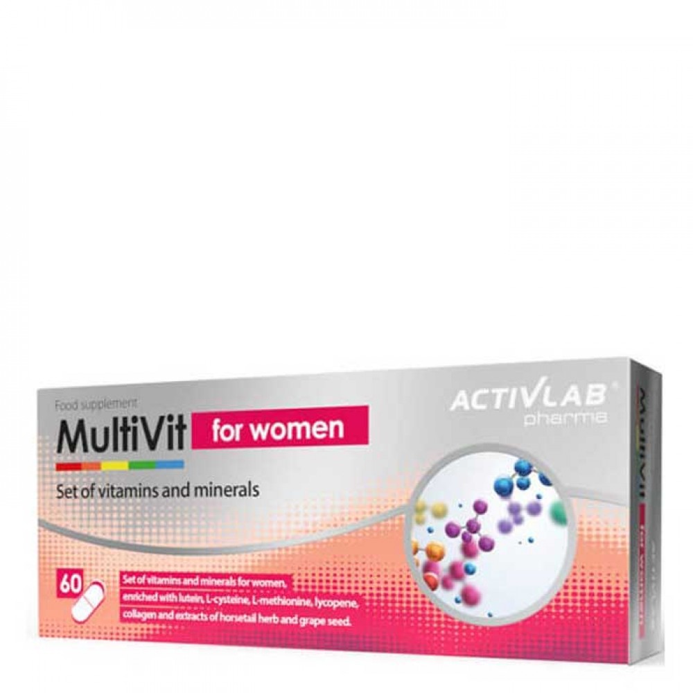 MultiVit for Women 60 caps - Activlab Pharma