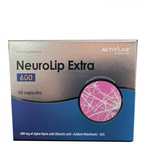 NeuroLip Extra 600mg 30 caps - Activlab Pharma / Alpha Lipoic Acid NeuroLip Extra 600mg 30 caps - Activlab Pharma / Alpha Lipoic Acid