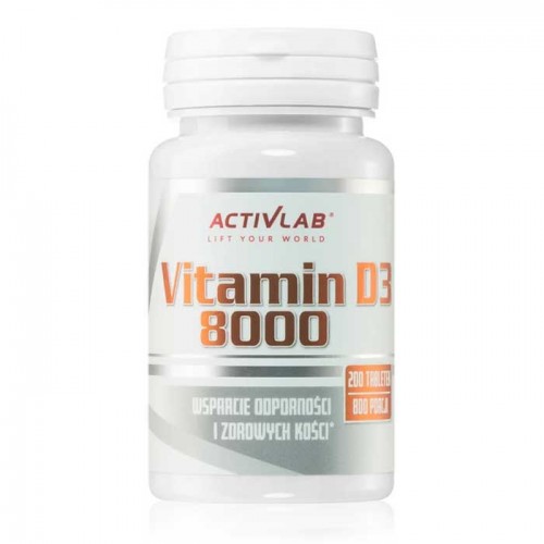 Vitamin D3 8000 200 tabs - ActivLab Vitamin D3 8000 200 tabs - ActivLab