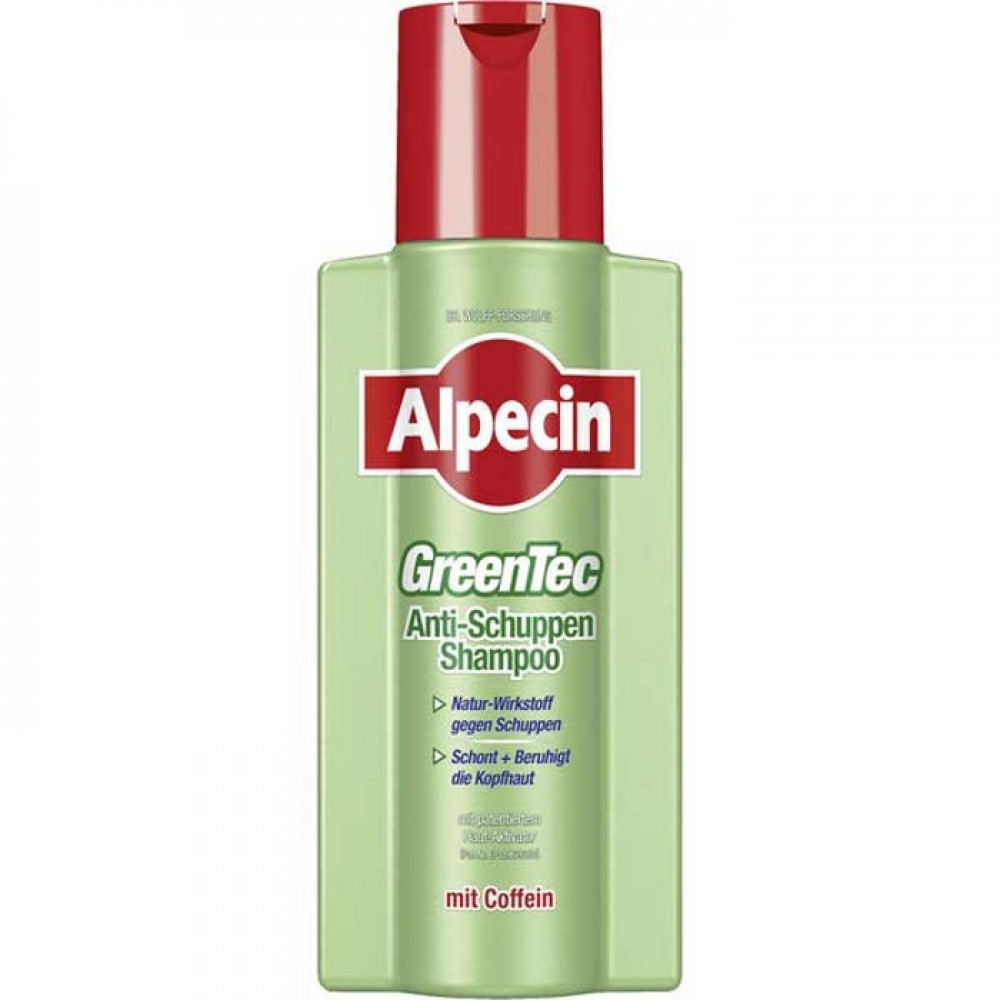 Alpecin GreenTec with Caffeine Shampoo 250ml / Σαμπουάν για πιτυρίδα