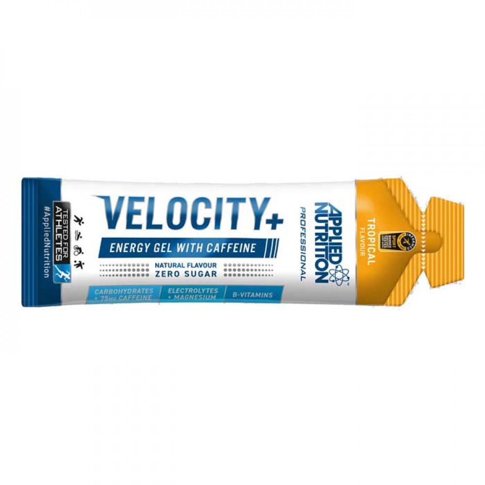Velocity+ Energy Gel Isotonic with Caffeine 60ml - Applied Nutrition