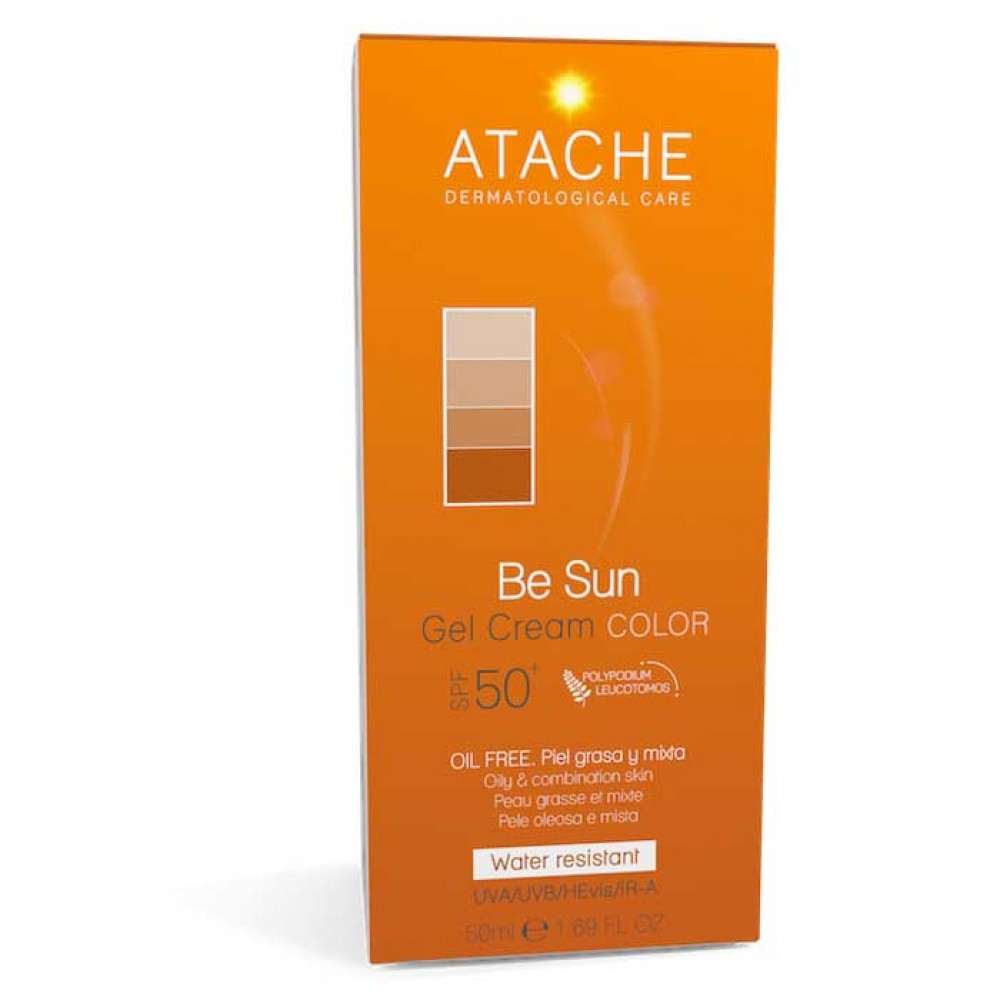 ATACHE BE SUN Gel-Cream Color 50spf 50ml / Αντηλιακό Προσώπου