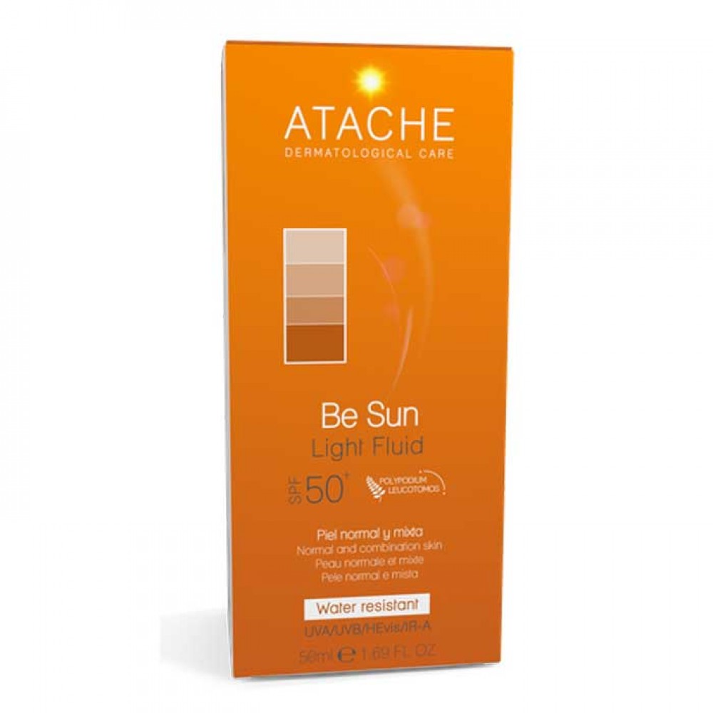 ATACHE BE SUN Light Fluid Face 50+spf 50ml / Αντηλιακό Προσώπου