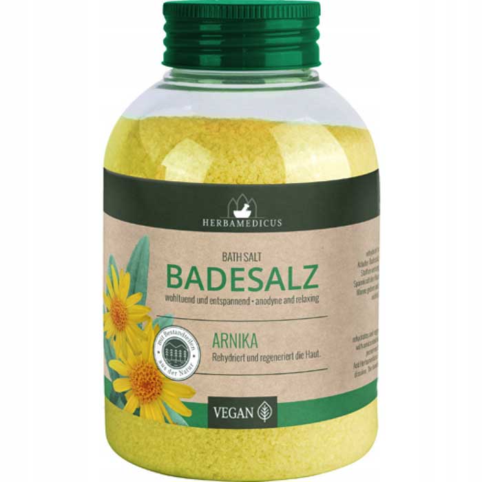 Herbamedicus Bath Salt Arnika 575g / Άλατα Μπάνιου με Αρνικα