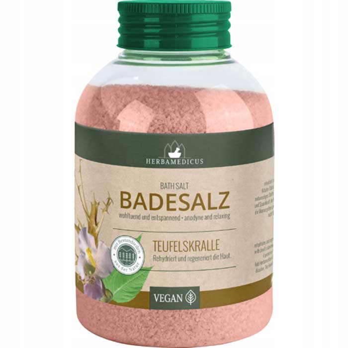 Herbamedicus Bath Salt Teufelskralle 575g / Άλατα Μπάνιου με Αρπαγόφυτο