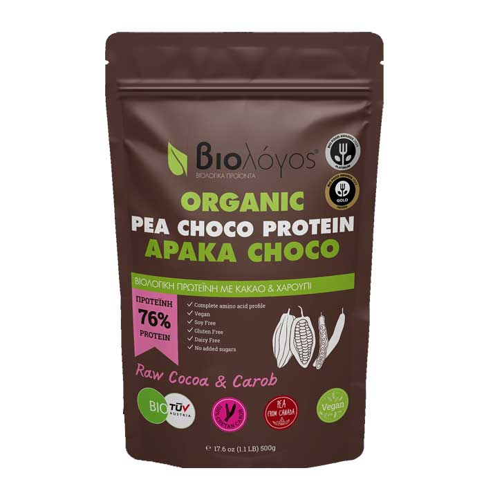 Βιολογική Πρωτεΐνη Αρακά 76% CHOCO 500g - Βιολόγος