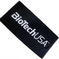 Towel 100x50 cm Black - BioTech USA /  Πετσέτα Γυμναστηρίου