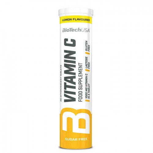 Vitamin C 20 αναβράζοντα δισκία Λεμόνι - Biotech USA Vitamin C 20 αναβράζοντα δισκία Λεμόνι - Biotech USA
