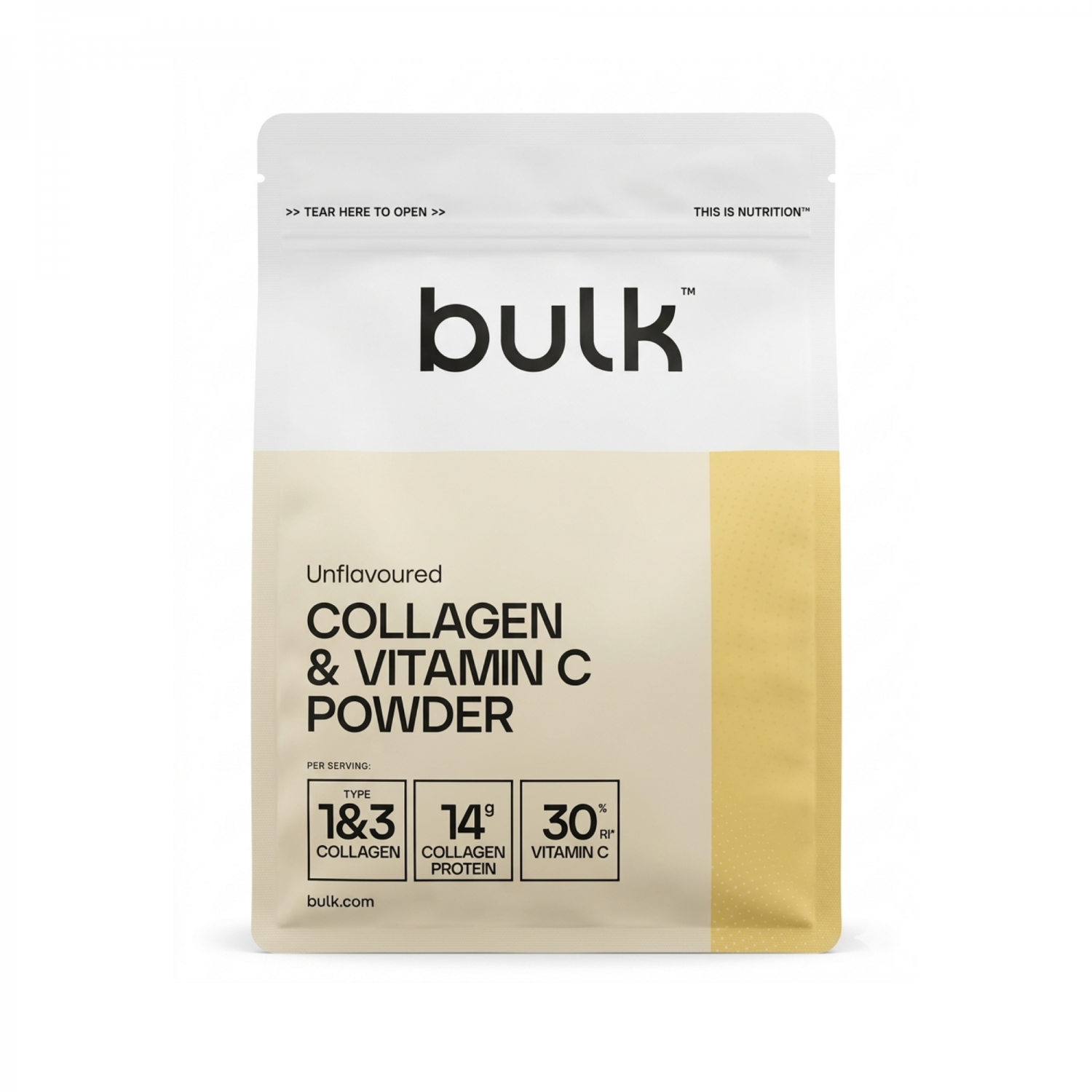 Collagen Hydrolysed type 1,3 & Vitamin C 500g - Bulk / Natural