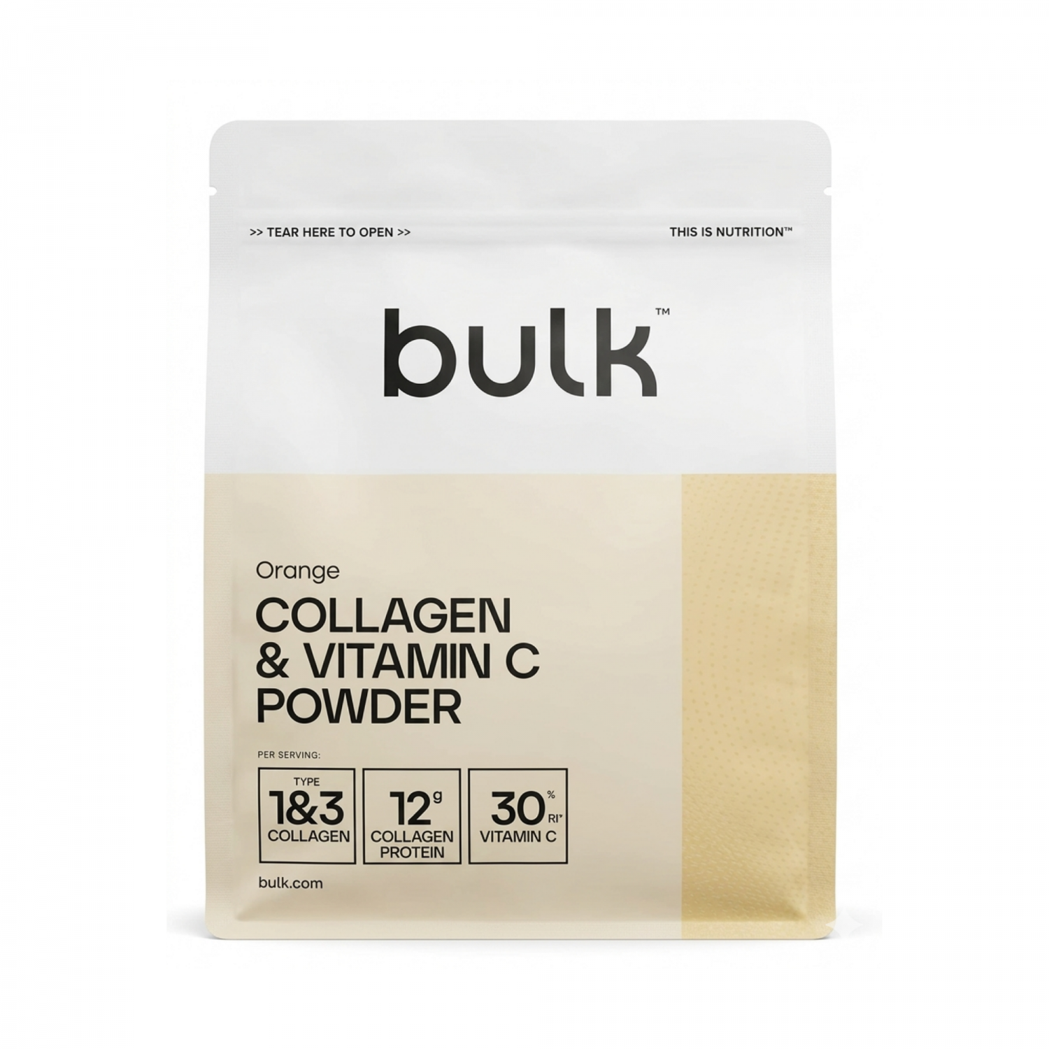 Collagen Hydrolysed type 1,3 & Vitamin C 500g - Bulk / Orange