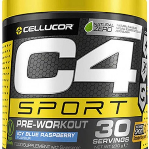 C4 SPORT PRE-WORKOUT 288G ICY BLUE RASPBERRY - CELLUCOR
