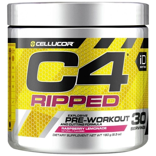 C4 Ripped Pre Workout 189g - Cellucor / Rasberry Lemonade
