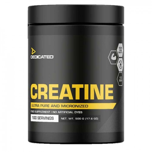 Pure Micronized Creatine Monohydrate 500g - Dedicated Nutrition Pure Micronized Creatine Monohydrate 500g - Dedicated Nutrition
