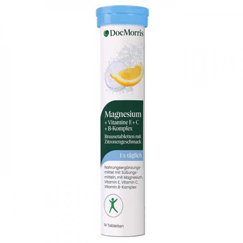 Magnesium + Vitamins E+C+B Complex 14 αναβράζοντα - DocMorris Magnesium + Vitamins E+C+B Complex 14 αναβράζοντα - DocMorris