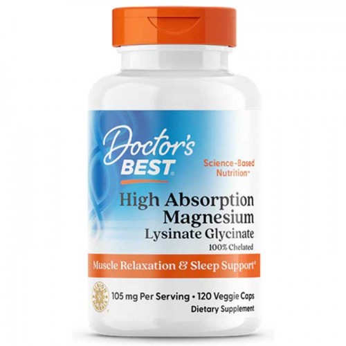 High Absorption Magnesium 105 mg 120 vcaps - Doctor's Best High Absorption Magnesium 105 mg 120 vcaps - Doctor's Best