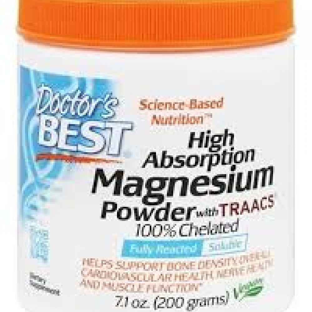 High Absorption Magnesium Powder with Traacs 100% Chelated 200γρ / Doctors Best / Μαγνήσιο Αμινοξέα Σκόνη