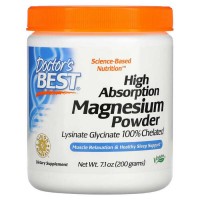 High Absorption Magnesium Powder Glycinate 100% Chelate with Traacs 200γρ / Doctors Best / Μαγνήσιο Αμινοξέα Σκόνη
