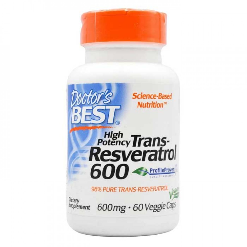 Trans-Resveratrol 600mg 60 vcaps - Doctor's Best