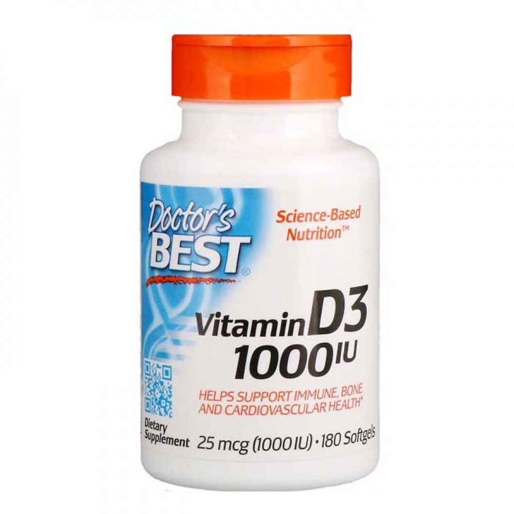Vitamin D3 1000 IU 180 softgels - Doctors Best