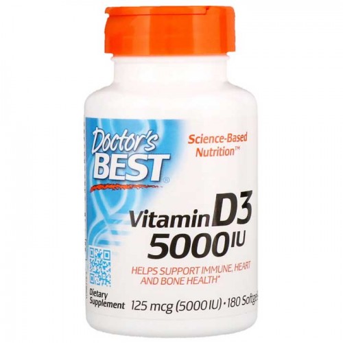 Vitamin D3 5000 IU 180 softgels - Doctor's Best