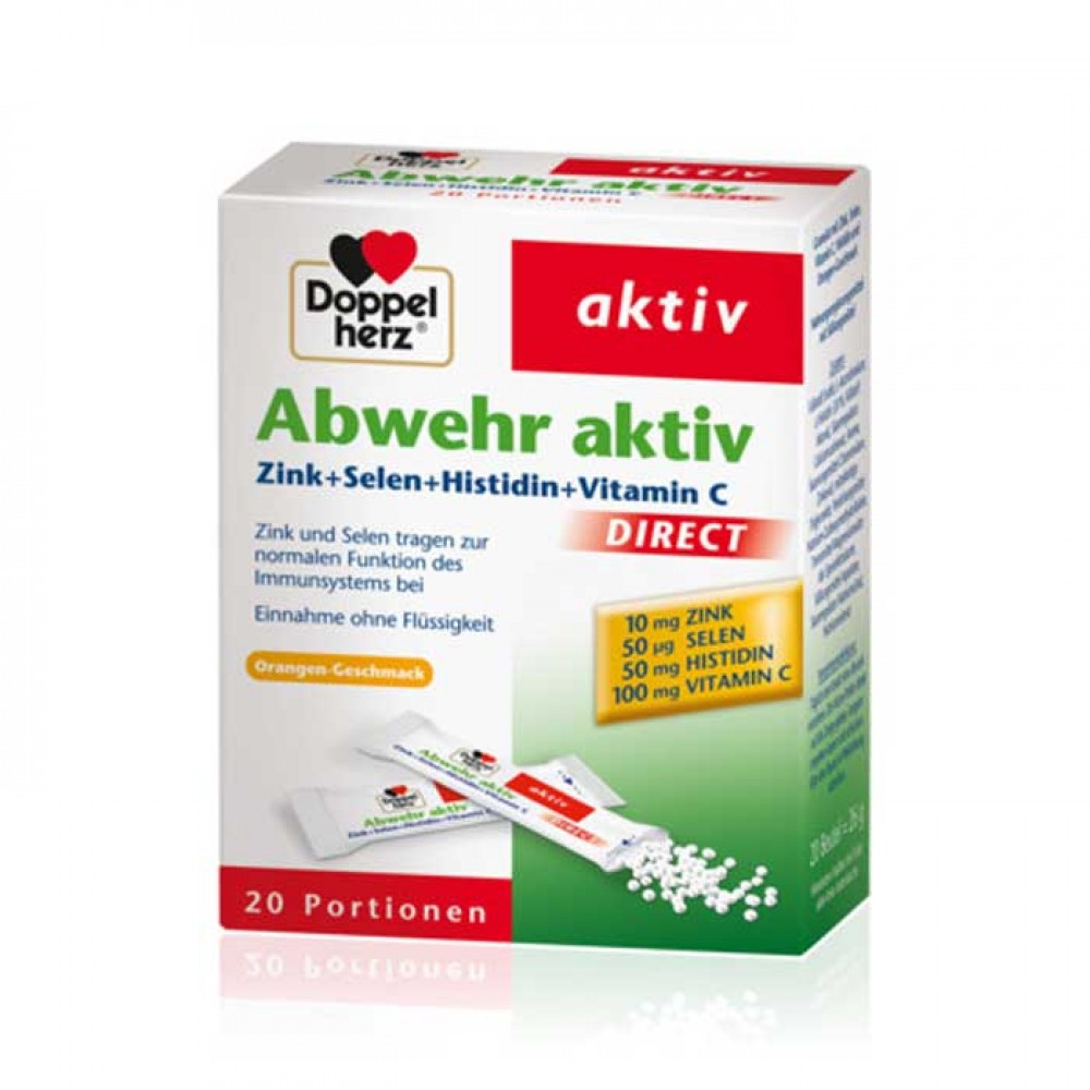 Abwehr Aktiv 20 Φακελάκια - Doppelherz / Ψευδάργυρος + Σελήνιο + Ιστιδίνη + Βιταμίνη C
