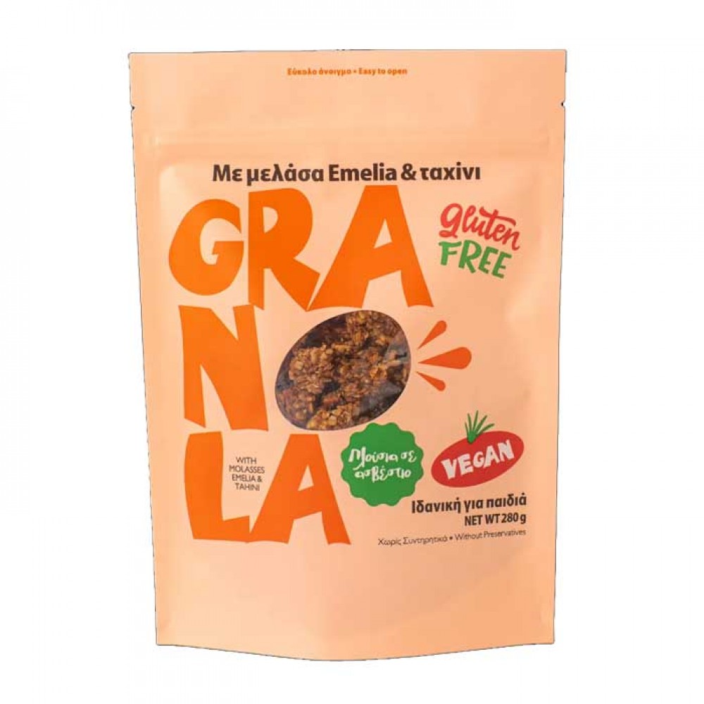 Granola με ταχίνι & μελάσα 280g - Emelia Fine Foods