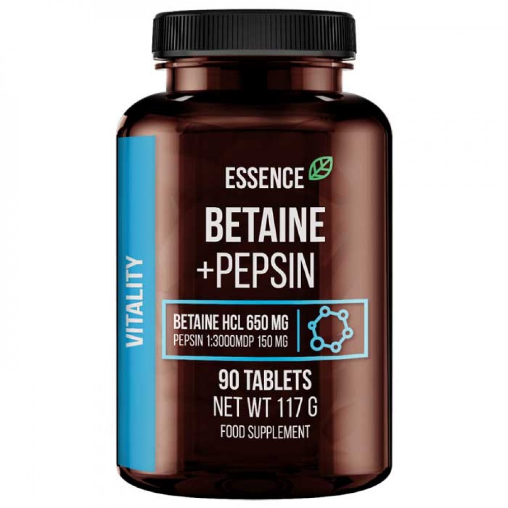 Betaine + Pepsin 90 tablets - Essence Nutrition