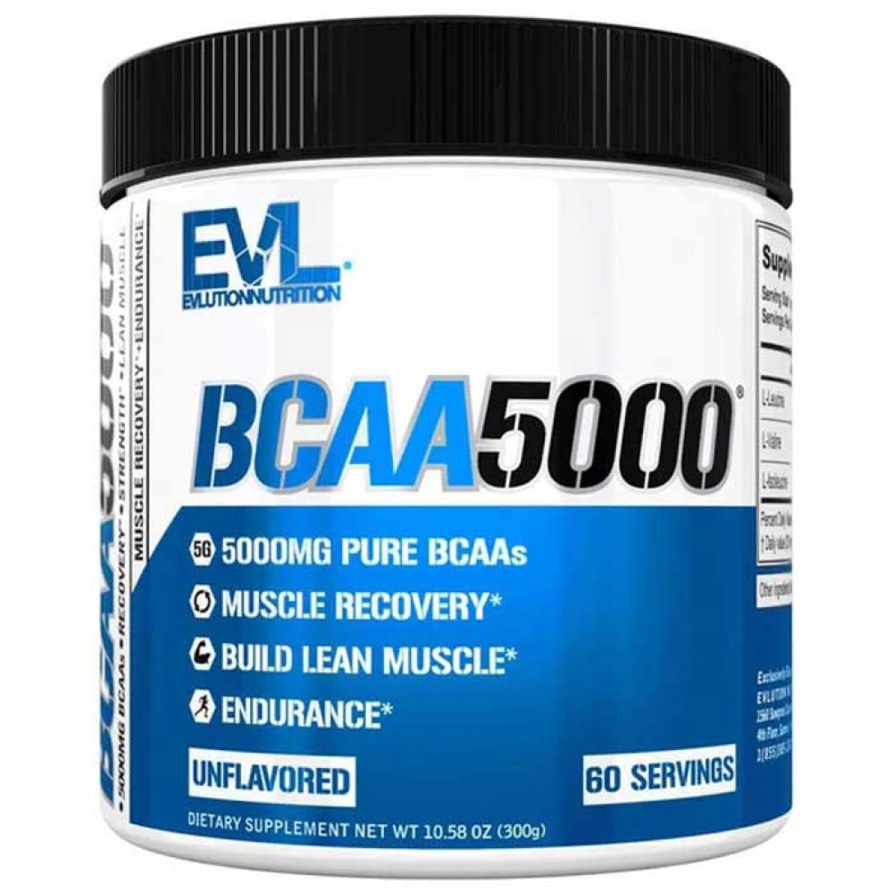 BCAA5000 Unflavored 300g - EVLution Nutrition