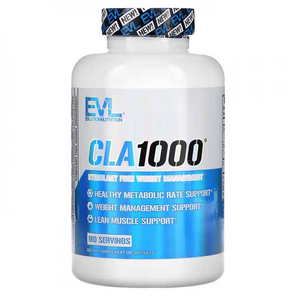 CLA 1000 Stimulant Free 180 softgels - EVLution Nutrition