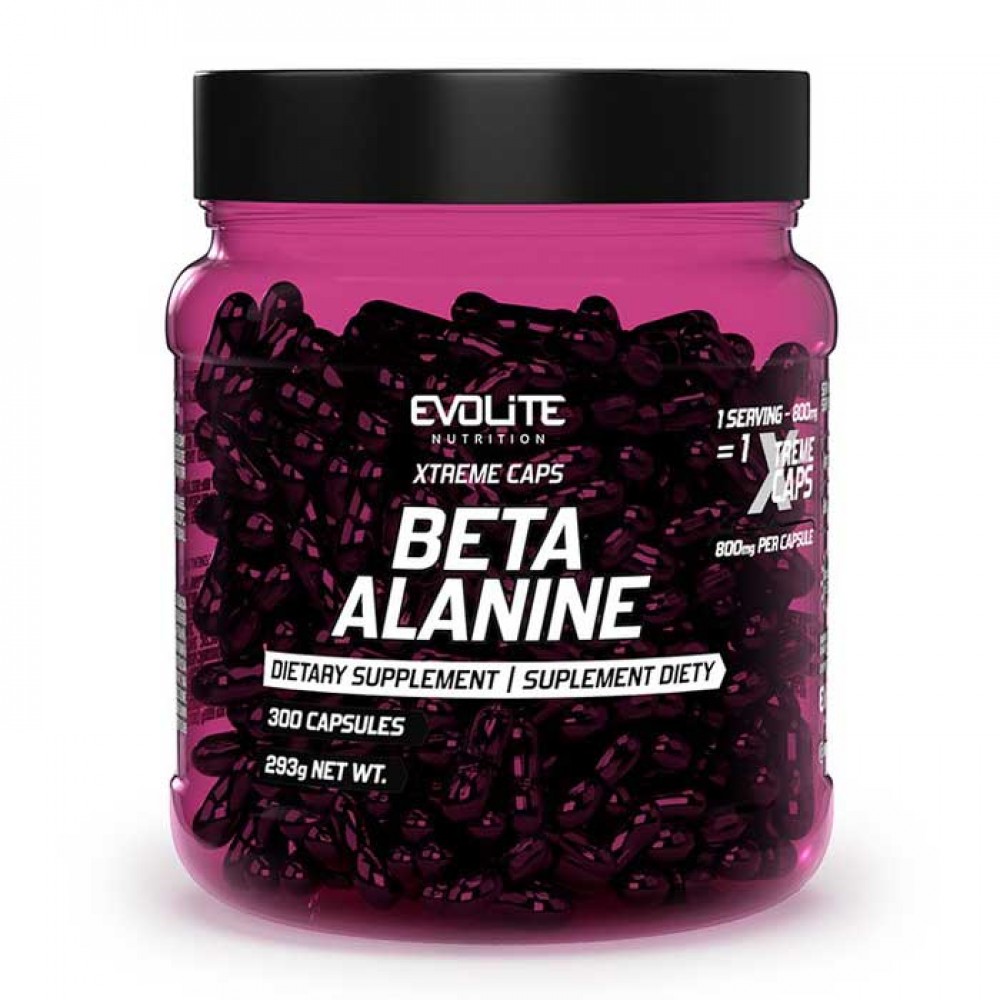 Beta Alanine 800mg Xtreme 300 caps - Evolite